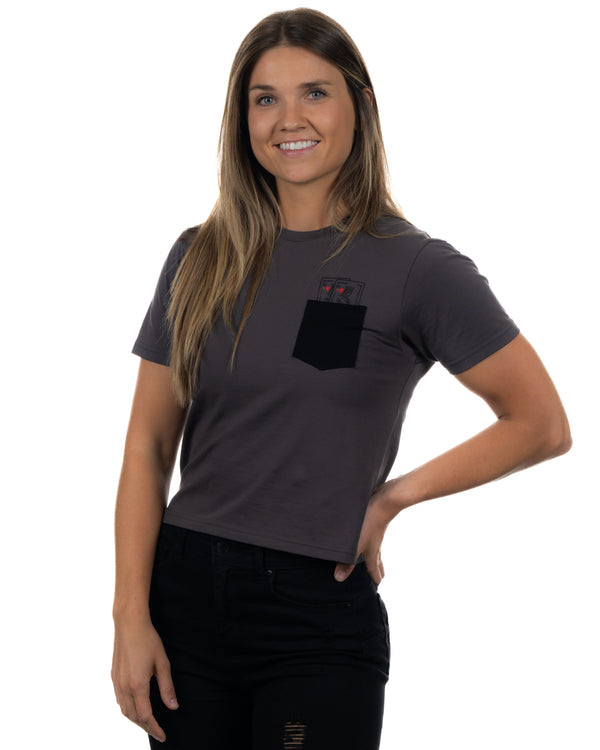 Pocket Queens - Women's T-Shirt - Graphite/Black