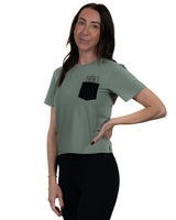 Pocket Queens - Women's T-Shirt - Sage/Black
