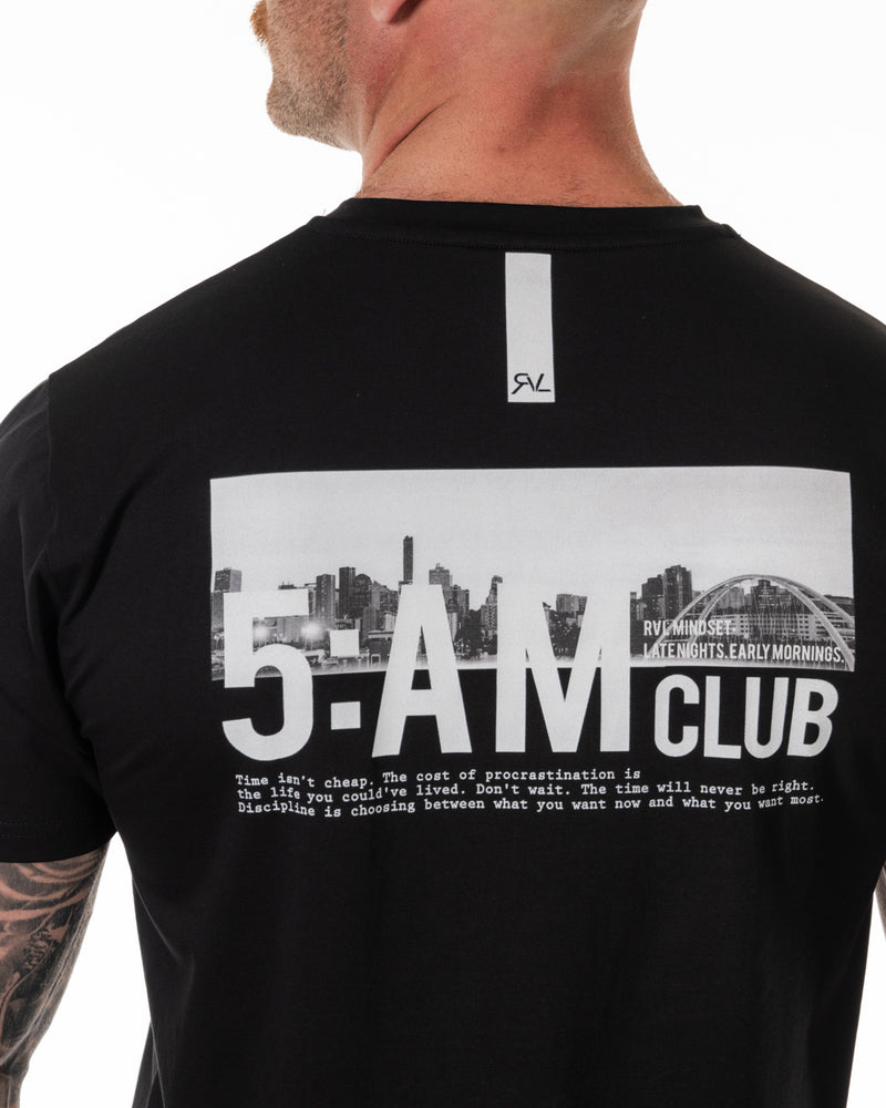 5AM Club - Scoop T-Shirt - Black