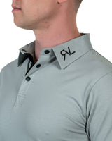 Mulligan - Men's Polo - Aspen/Black