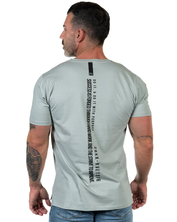 Redefined - V-Neck T-Shirt - Aspen/Black