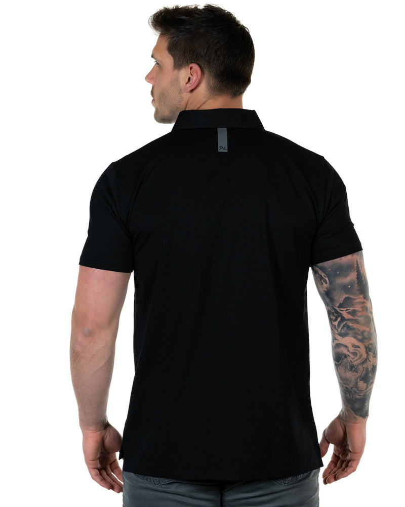 Mulligan - Men's Polo - Black/Graphite