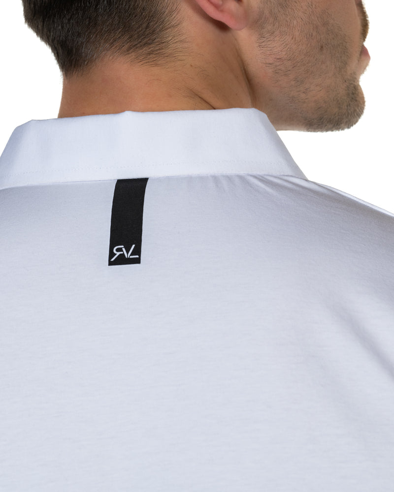 Mulligan - Men's Polo - White/Black