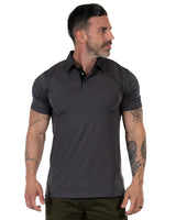 Mulligan - Men's Polo - Graphite/Black