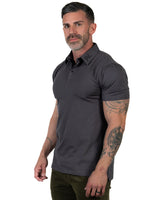 Mulligan - Men's Polo - Graphite/Black