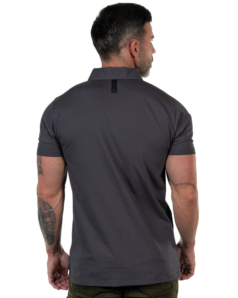 Mulligan - Men's Polo - Graphite/Black