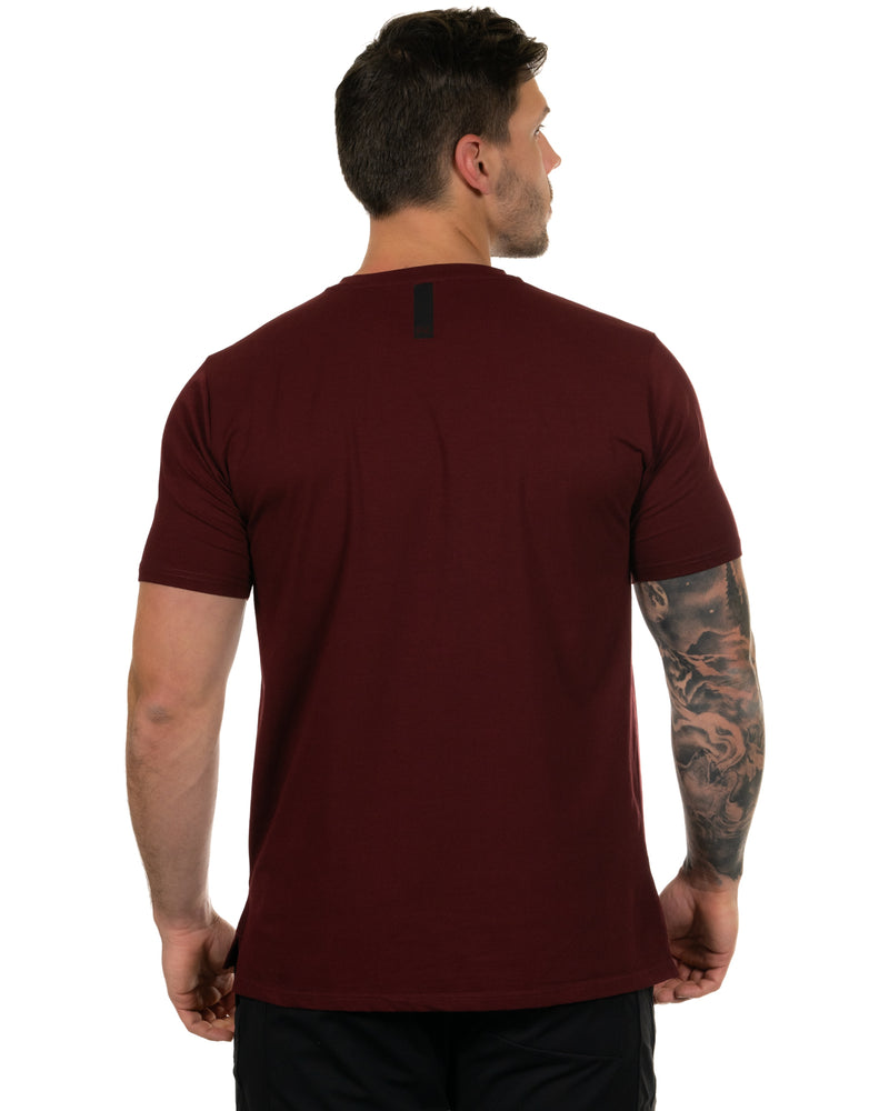 Boxxed - Unisex T-Shirt - Maroon/Black