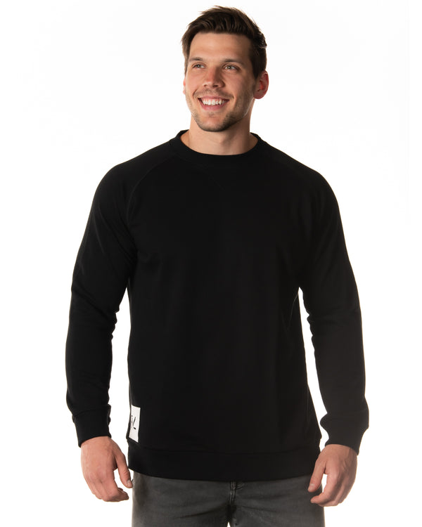 Square Up - Crewneck Sweater - Black/White