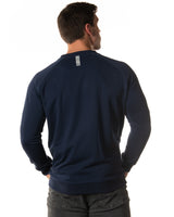 Square Up - Crewneck Sweater - Navy/Grey