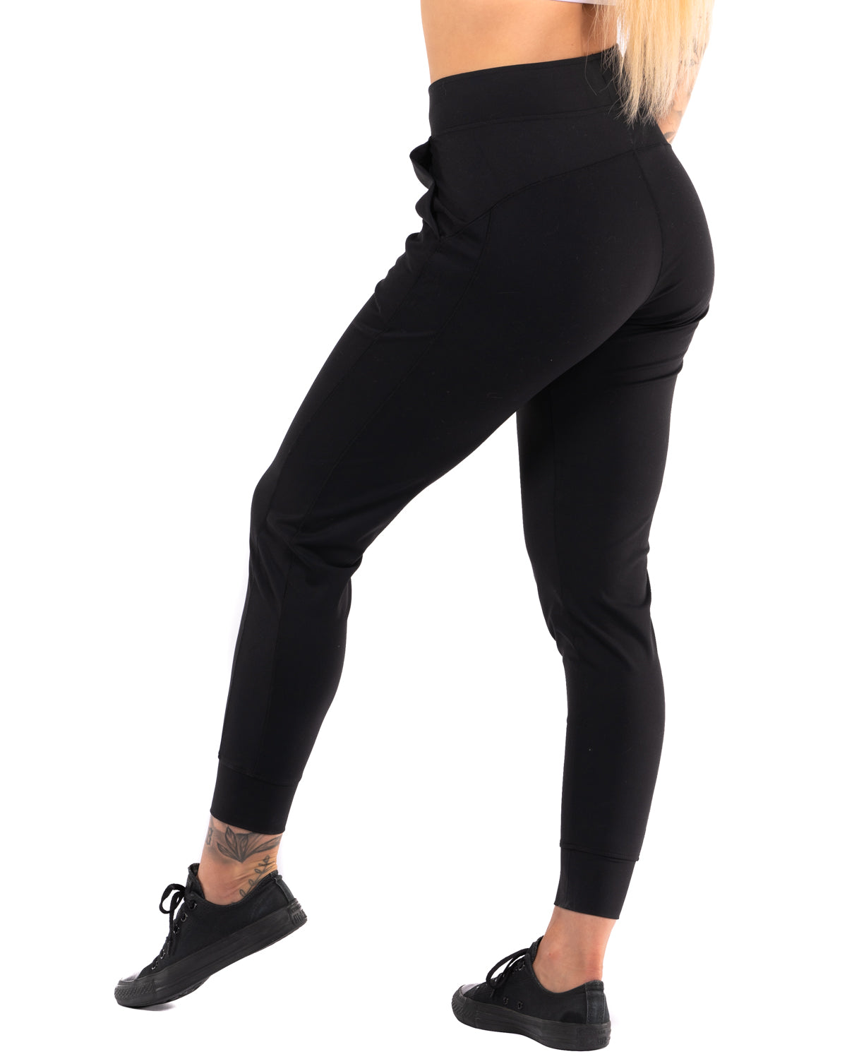 Gym Goals Luxe High Waist Oversized Joggers In Black • Impressions Online  Boutique